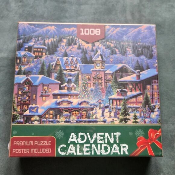 Christmas Town Premium Puzzle 24 Day Advent Calendar - Brand new - SHIPS FAST - Picture 1 of 2